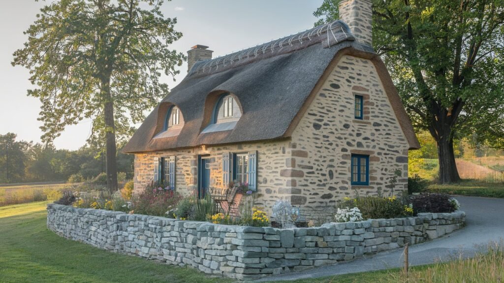 A charming Airbnb cottage nestled in the European countryside, ideal for promoting unique stays.